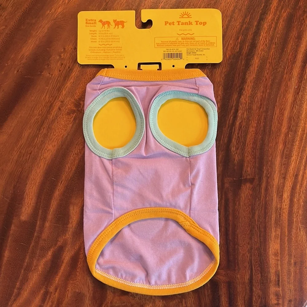 Sun Squad Hello Summer Pet Tank Top XS - Picture 2 of 3